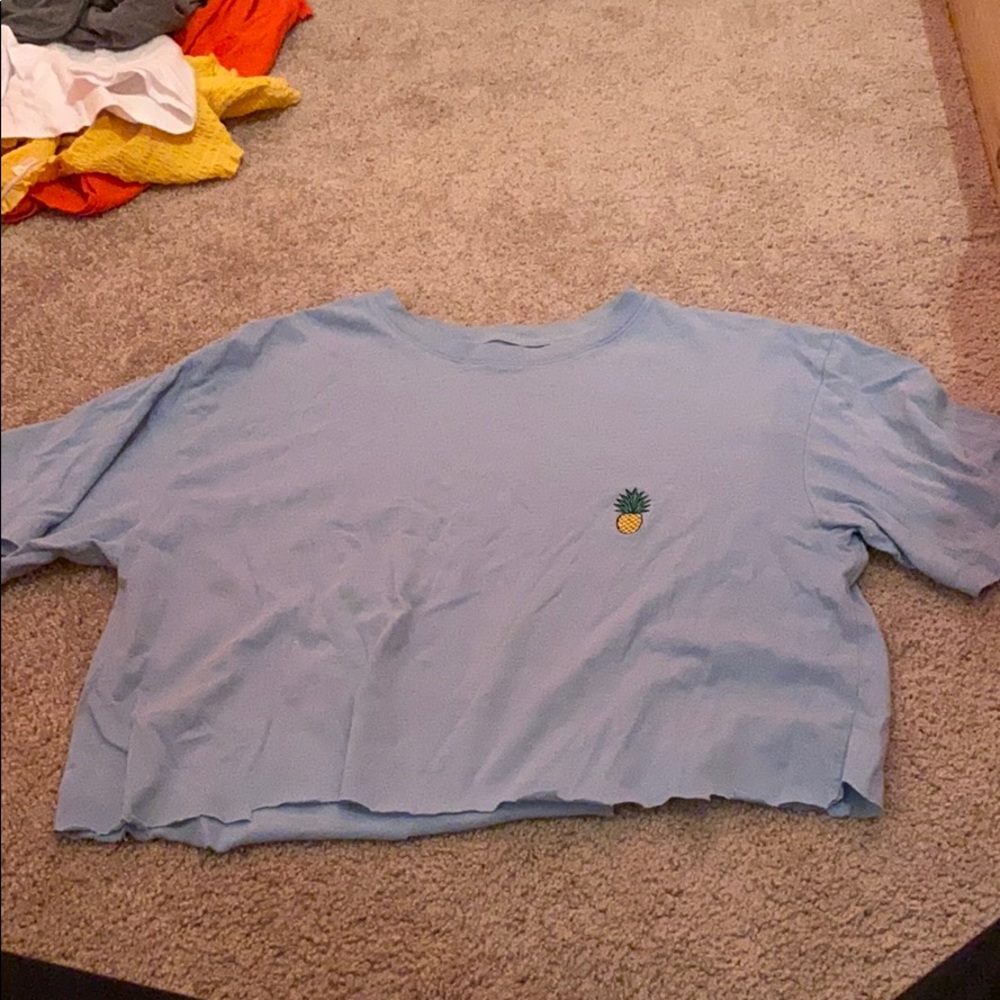 Ace Apparel Pineapple Crop Top